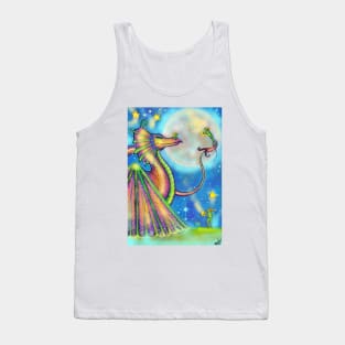 Team work dragon and frogs by Renee Lavoie Tank Top